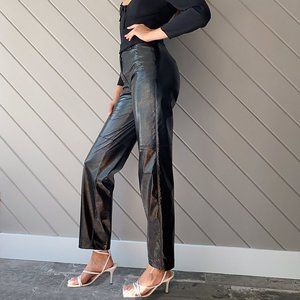 ARITZIA • Wilfred Glossy Black Vinyl Funk Pant